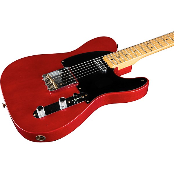 Fender Custom Shop Limited Edition 1951 Nocaster Journeyman Relic Electric Guitar Crimson Red Transparent
