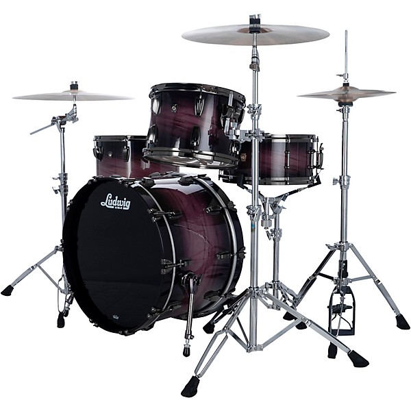 Ludwig Maple Exotic 3-Piece FAB Shell Pack with 22 in. Bass Drum Amethyst Burst