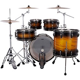 Ludwig Maple Exotic 4-Piece Studio Shell Pack with 22 in. Bass Drum Gold Burst