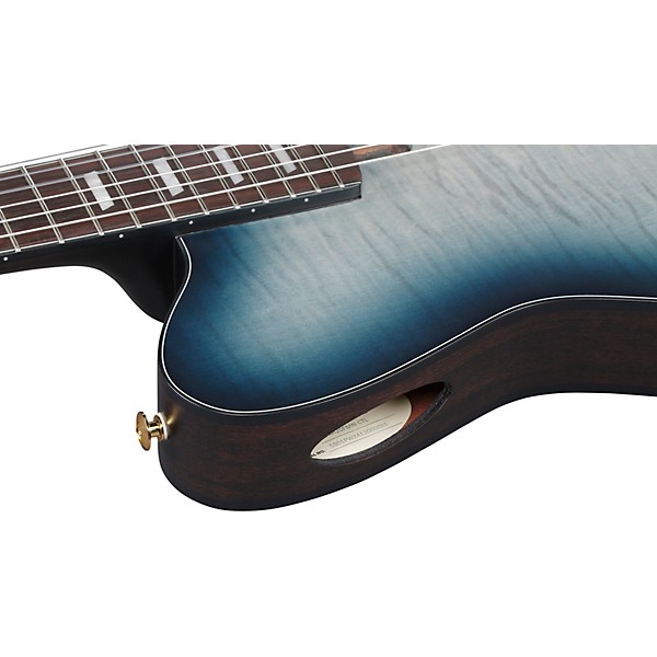 Ibanez FRH20FMN Flamed Maple Top Nylon-String Acoustic-Electric Guitar Cosmic Blue Sunburst