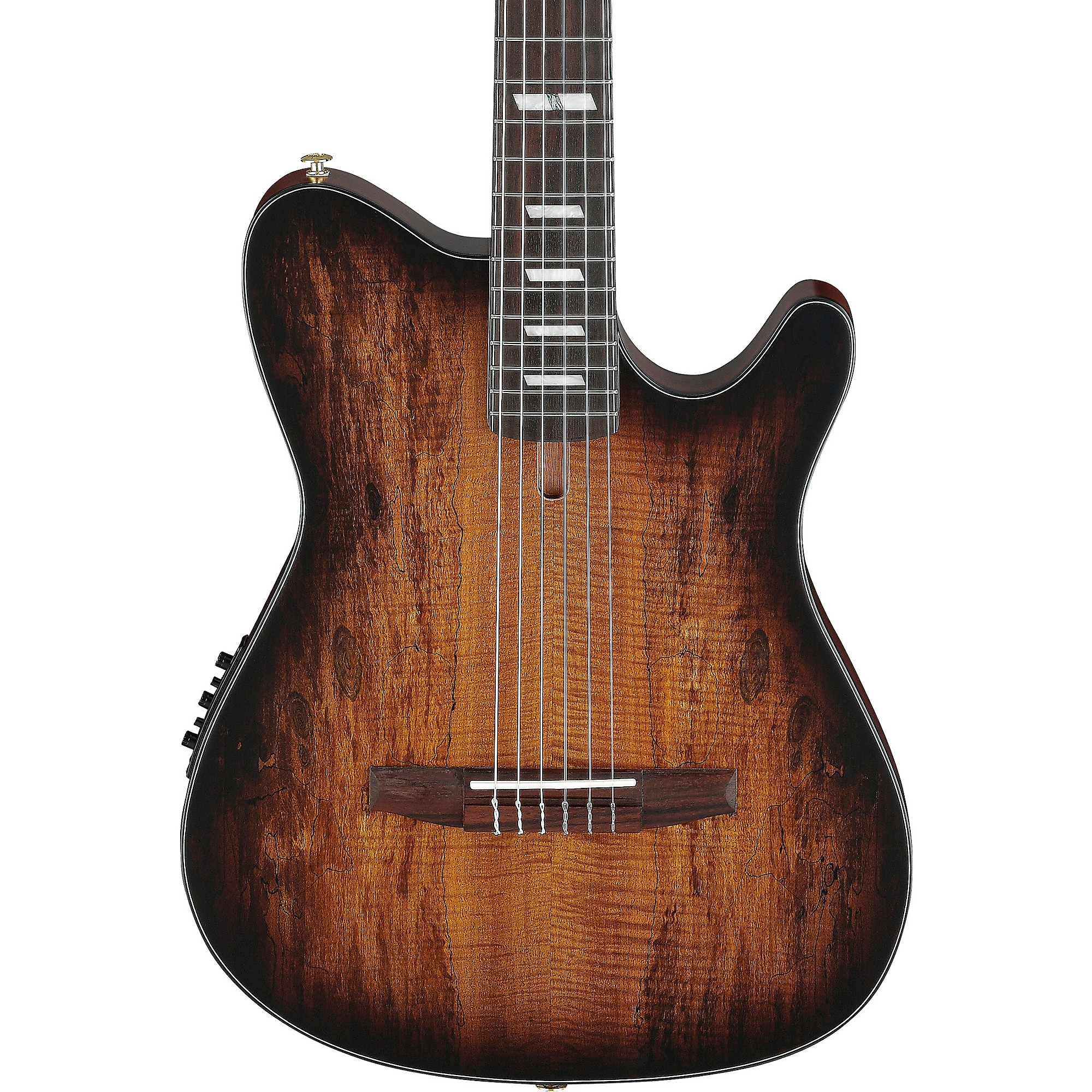 Ibanez FRH20SMN Spalted Maple Top Nylon-String Acoustic-Electric