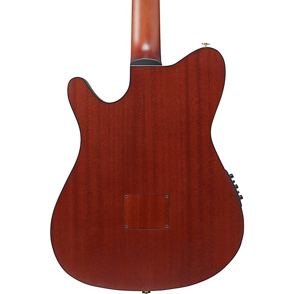 Ibanez FRH20SMN Spalted Maple Top Nylon-String Acoustic-Electric Guitar Tobacco Burst