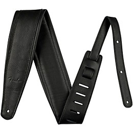 Fender Premium Leather Strap Black 3.5 in.