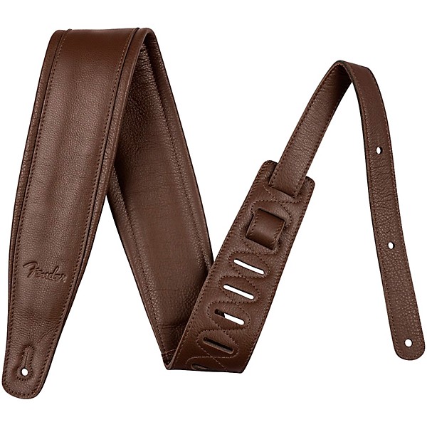 Fender Premium Leather Strap Brown 3.5 in.