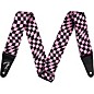 Fender Wavy Checkerboard Polyester Guitar Strap Pink thumbnail
