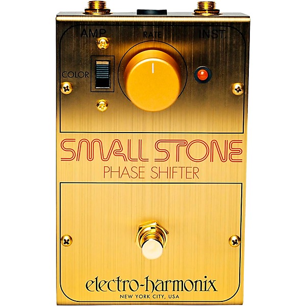 Electro-Harmonix Golden Small Stone Phase Shifter Limited Edition Effects Pedal Gold