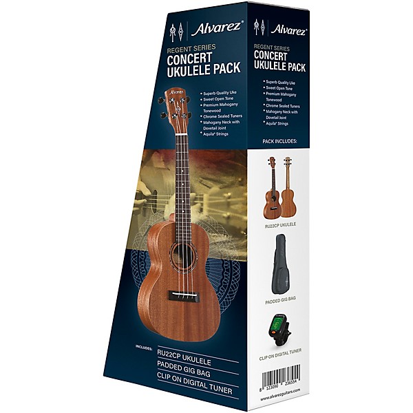 Alvarez RU22CP Concert Ukulele Pack Natural