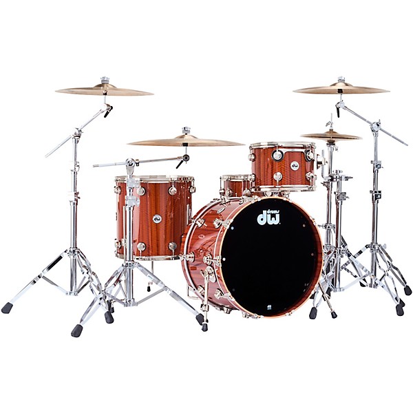 DW SSC Collectors Series 4-Piece Exotic Shell Pack With Nickel Hardware - Natural Lacquer Over Etimoe