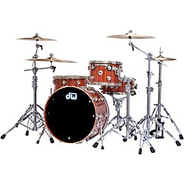 DW SSC Collectors Series 4-Piece Exotic Shell Pack With Nickel Hardware - Natural Lacquer Over Etimoe