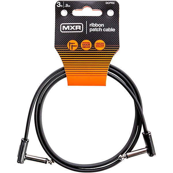 MXR Ribbon Patch Cable 3 ft. Black