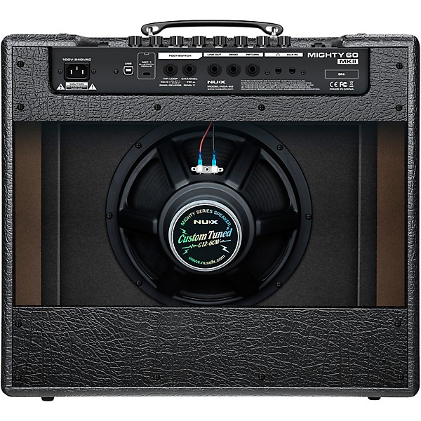 NUX Mighty 60 MKII 60W 7-Channel Modeling Electric Guitar Combo Amp with Bluetooth Black