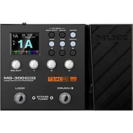 NUX MG-300MKII Multi-Effects and Amp Modeler Pedal Black