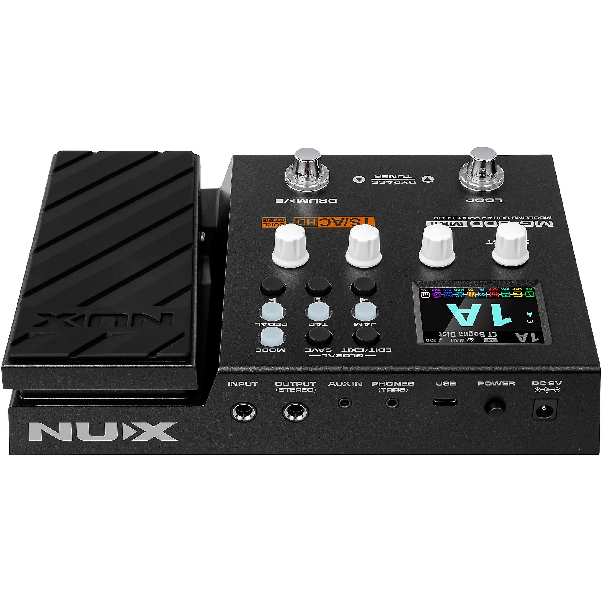 NUX MG-300MKII Multi-Effects and Amp Modeler Pedal Black | Guitar
