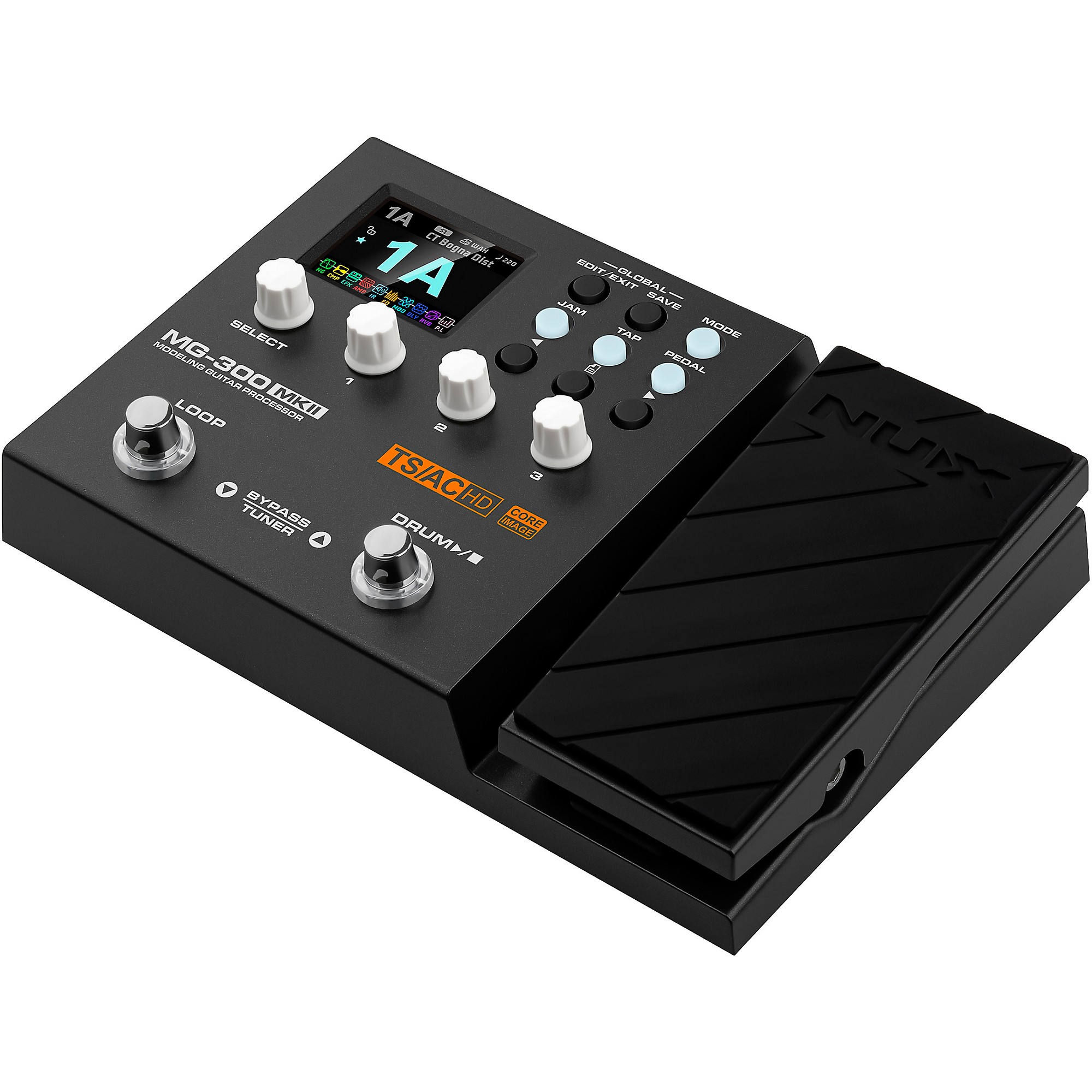 ギター Nux mg-300 NUX MG-300MKII Multi-Effects and Amp Modeler Pedal Black | Guitar