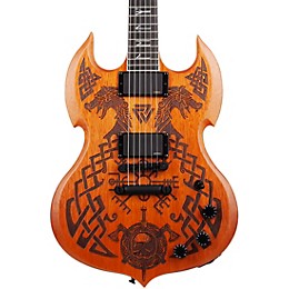 Wylde Audio Barbarian Carveworks Electric Guitar Natural Satin