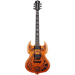 Wylde Audio Barbarian Carveworks Electric Guitar Natural Satin
