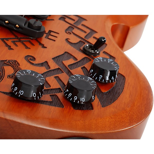 Wylde Audio Barbarian Carveworks Electric Guitar Natural Satin