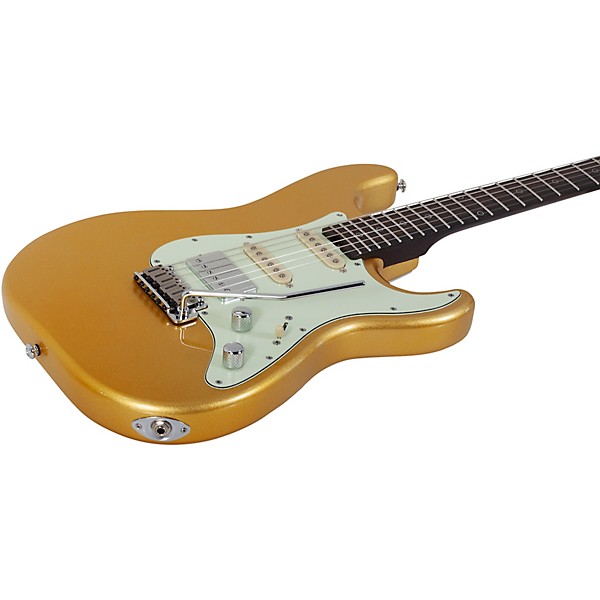 Schecter Guitar Research Nick Johnston Traditional HSS 10th Anniversary Electric Guitar Atomic Saffron