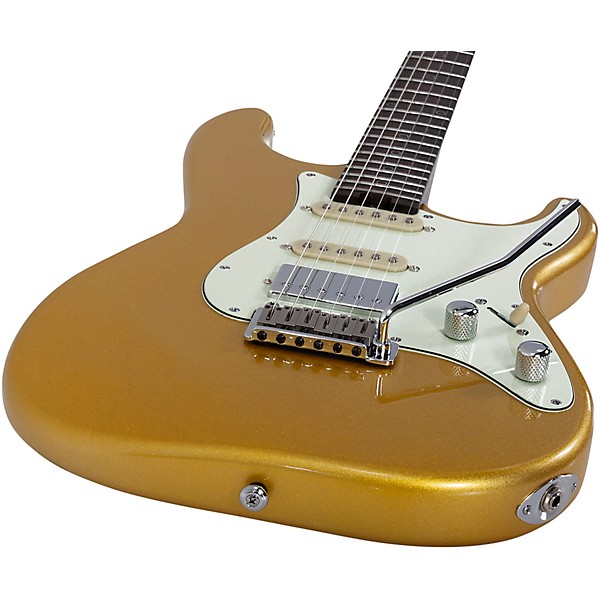 Schecter Guitar Research Nick Johnston Traditional HSS 10th Anniversary Electric Guitar Atomic Saffron