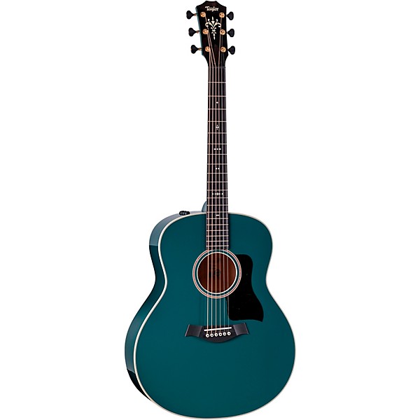 Taylor Custom Torrefied Sitka Spruce-Big Leaf Maple Grand Orchestra Acoustic-Electric Guitar Fjord Green