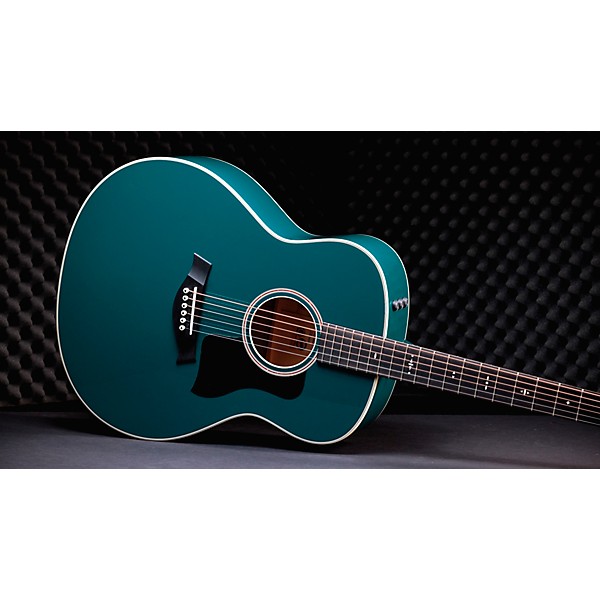 Taylor Custom Torrefied Sitka Spruce-Big Leaf Maple Grand Orchestra Acoustic-Electric Guitar Fjord Green