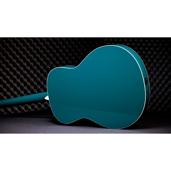 Taylor Custom Torrefied Sitka Spruce-Big Leaf Maple Grand Orchestra Acoustic-Electric Guitar Fjord Green
