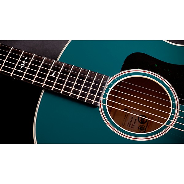 Taylor Custom Torrefied Sitka Spruce-Big Leaf Maple Grand Orchestra Acoustic-Electric Guitar Fjord Green
