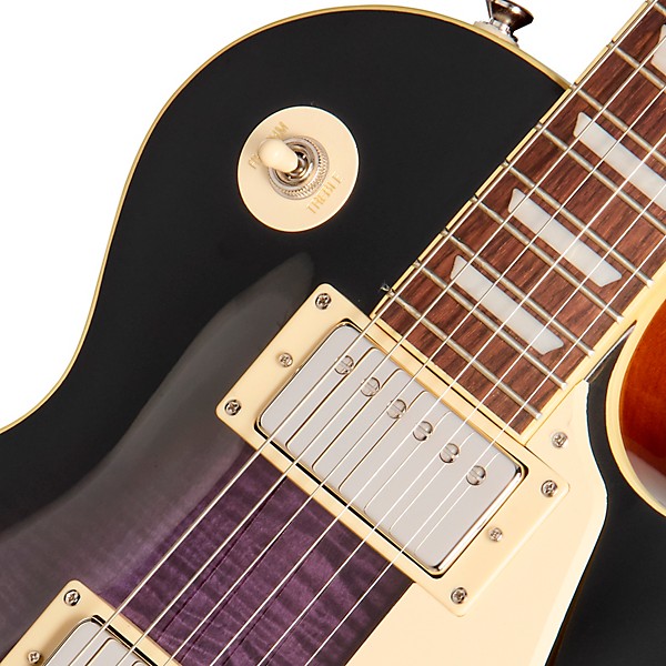 Epiphone Les Paul Standard '60s Figured Electric Guitar - Dark Purple Burst