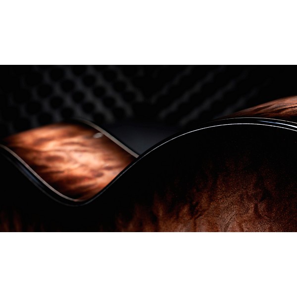 Taylor Custom Sitka Spruce-Big Leaf Maple Grand Auditorium Acoustic-Electric Guitar Cranberry Edgeburst