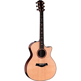 Taylor Custom Bearclaw Sitka Spruce-Tiger Myrtle Grand Auditorium Acoustic-Electric Guitar Natural