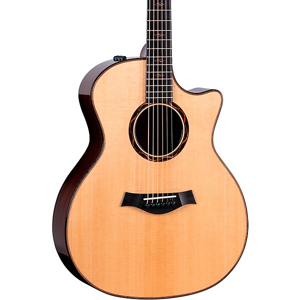 Taylor Custom Torrefied Sitka Spruce-Katalox Grand Auditorium Acoustic-Electric Guitar Natural