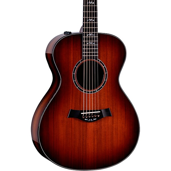 Taylor Custom Sinker Redwood-Bocote Grand Auditorium Acoustic-Electric Guitar Light Shaded Edge Burst
