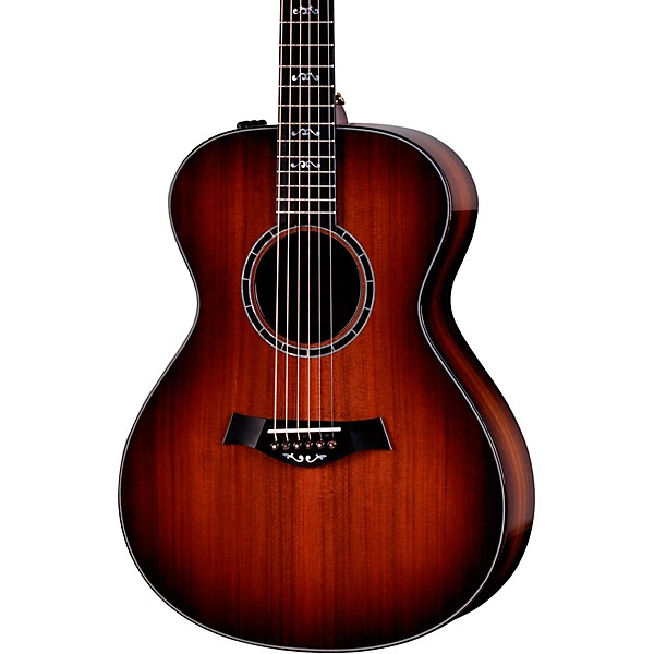 Taylor Custom Sinker Redwood-Bocote Grand Auditorium Acoustic-Electric Guitar Light Shaded Edge Burst