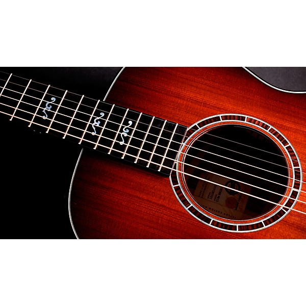 Taylor Custom Sinker Redwood-Bocote Grand Auditorium Acoustic-Electric Guitar Light Shaded Edge Burst