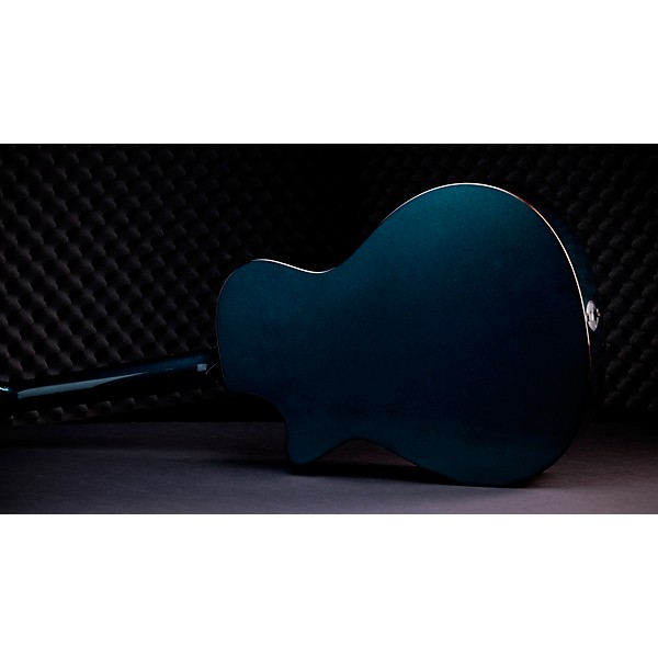 Taylor Custom All Urban Ash Grand Concert Acoustic-Electric Guitar Dark Turquoise Metallic