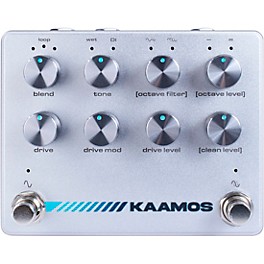 Darkglass KAAMOS Bass Octaver with Sub Out + Distortion Effects Pedal Silver