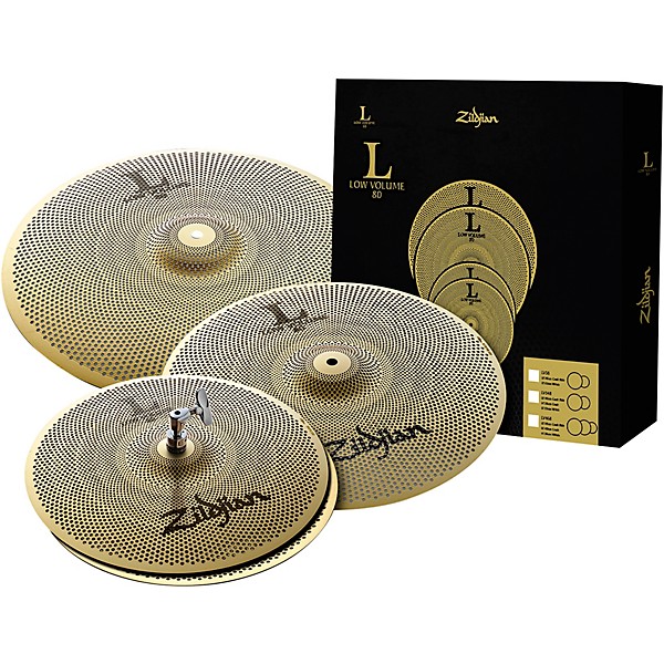 Zildjian L80 Series LV468 Low-Volume Cymbal Box Pack With Free Bag