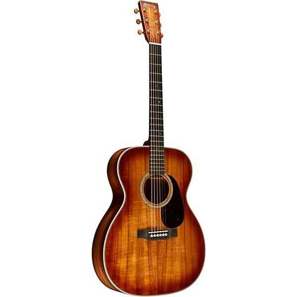 Martin Custom Shop 28 Style All Highly Flamed Koa Auditorium Acoustic Guitar Natural