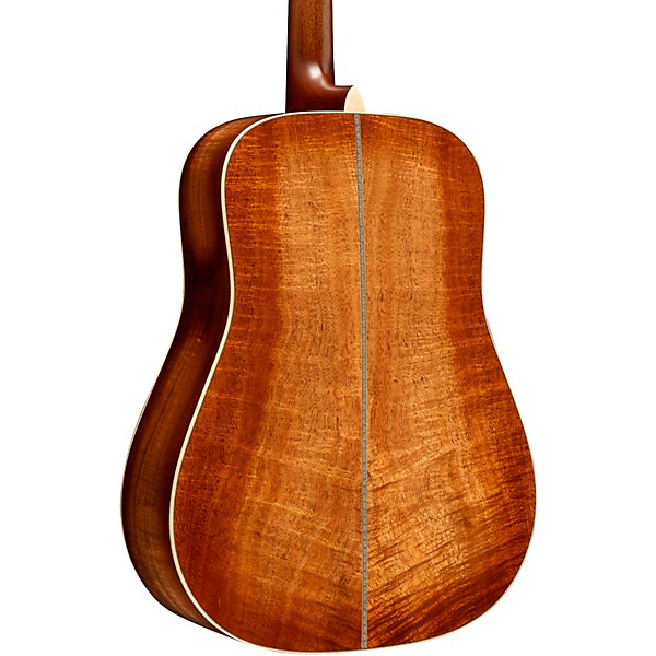 Martin Custom Shop 45 Style All Highly Flamed Koa Dreadnought Acoustic Guitar Natural