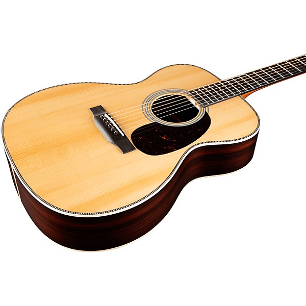 Martin Custom Shop 28 Style Adirondack Spruce VTS-Wild Grain East Indian Rosewood OM Acoustic Guitar Natural