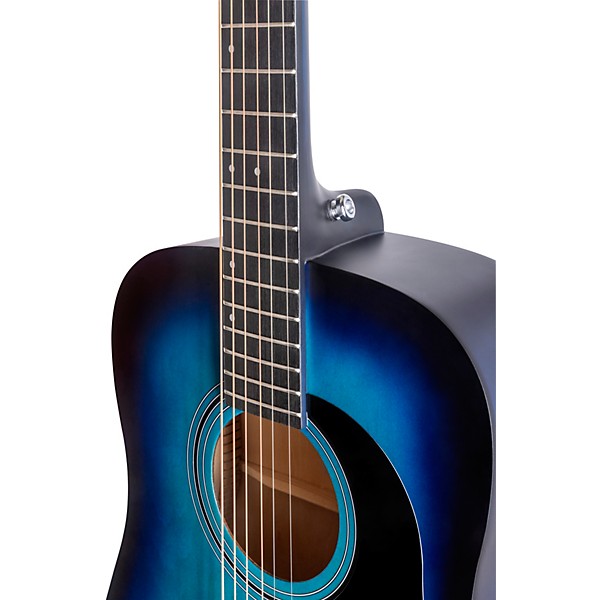 Mitchell Launch D75S Starter Dreadnought Acoustic Guitar Blue Burst