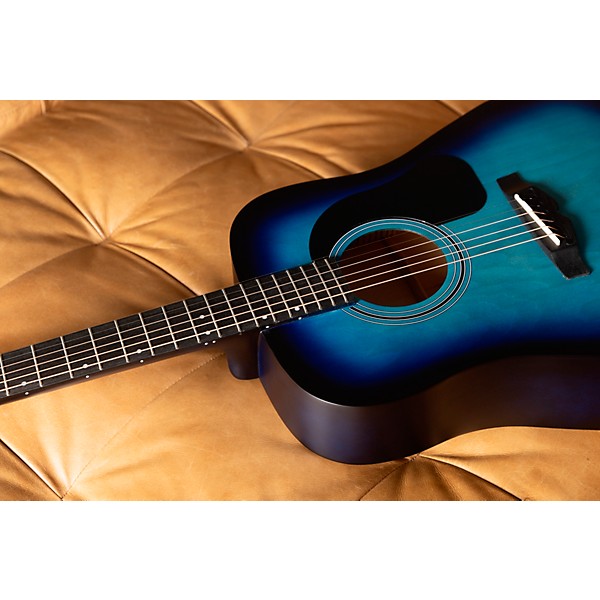 Mitchell Launch D75S Starter Dreadnought Acoustic Guitar Blue Burst