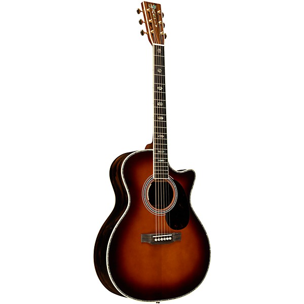 Martin Custom Shop 41 Style Adirondack Spruce-Ziricote Grand Performance Acoustic-Electric Guitar Ambertone