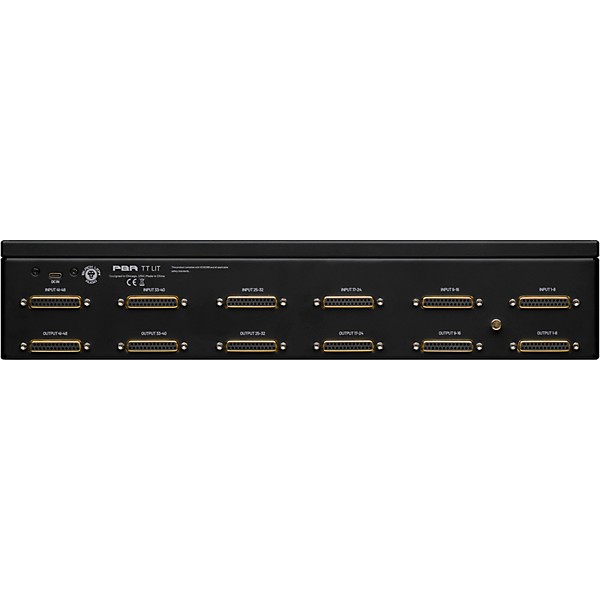 Black Lion Audio PBR TT LIT 96-Point Gold-Plated TT/DB-25 Patchbay