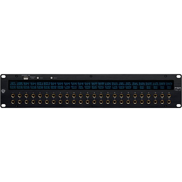 Black Lion Audio PBR TRS3 LIT 48-Point Gold-Plated TRS Patchbay