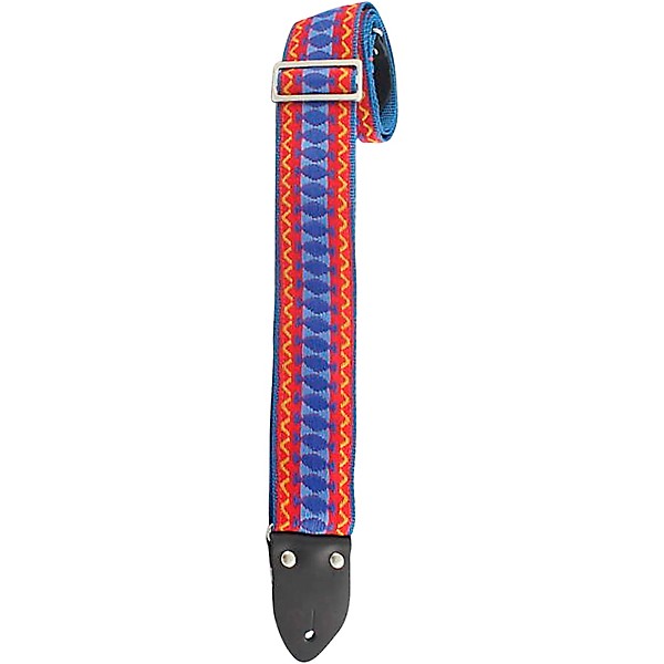Henry Heller Cotton Series Vintage Guitar Strap Blue