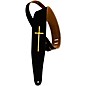 Henry Heller Suede Cross Series Guitar Strap Black thumbnail