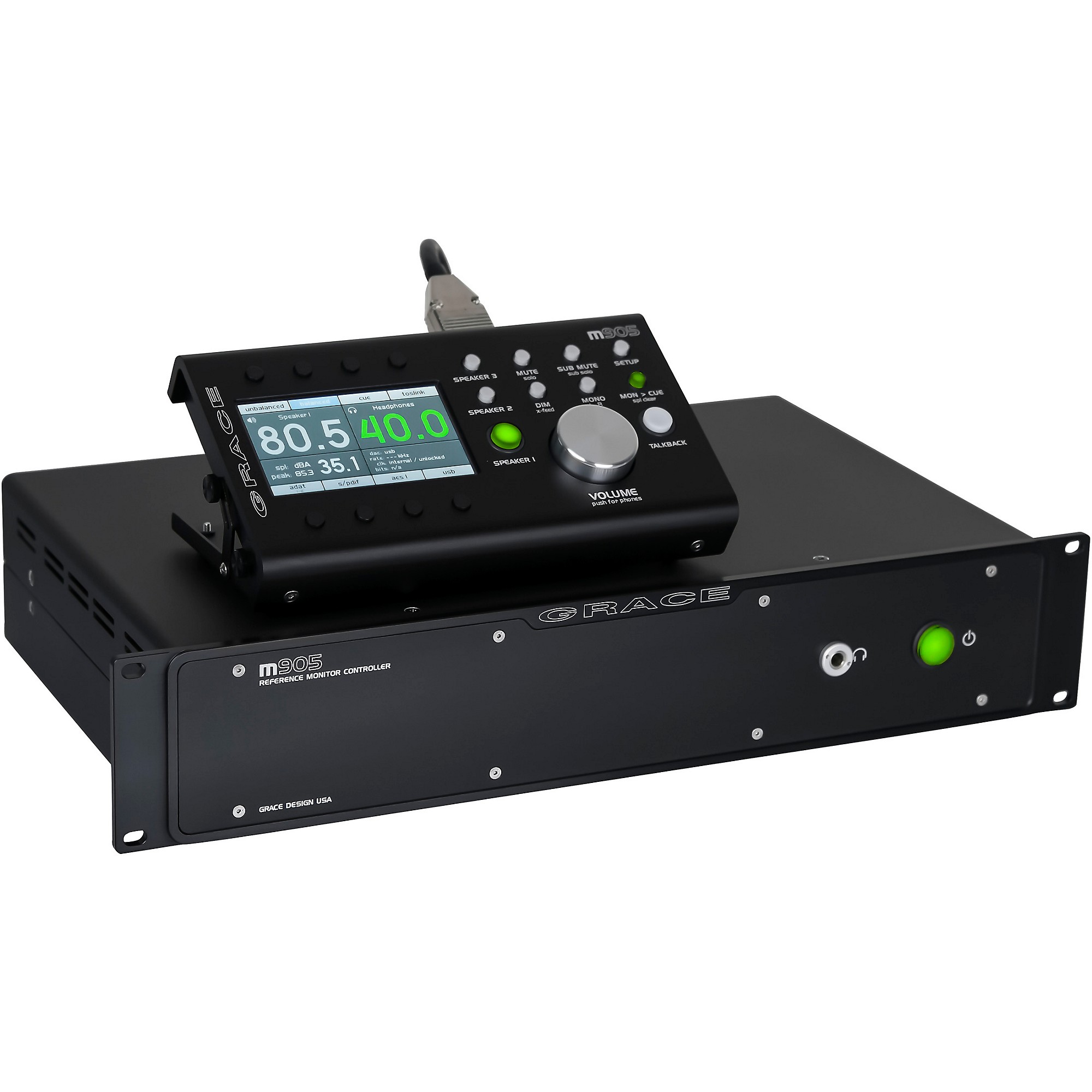 Grace Design m905-BK Monitor Control System With Remote | Guitar