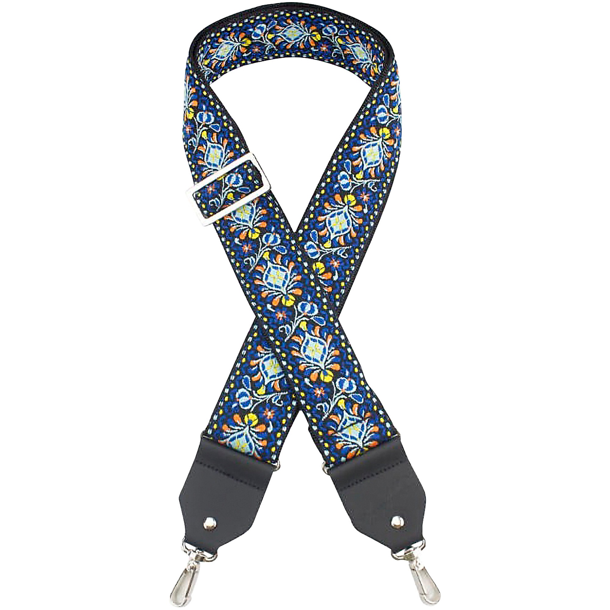 Henry Heller Deluxe Jacquard Banjo Strap Blue | Guitar Center