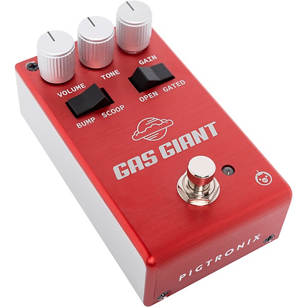 Pigtronix Gas Giant High-Gain Analog Jumbo Fuzz Effects Pedal Red